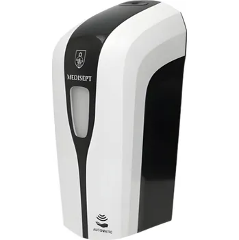 Dávkovač mýdla Bezkontaktní nástěnný dávkovač mýdla Medisept 1000 ml, bílý, černý