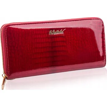 Peněženka Betlewski dámská peněženka z pravé kůže červená
