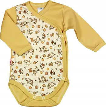 Kojenecký body Zavinovací body 100% Bavlna Oslík béžové vel 56 KLEKLE