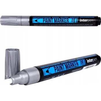 Olejový popisovač INTERPEN 700 stříbrný 1-4mm