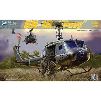 Plastikový model Kitty Hawk/Zimi Model 80154 UH-1D Huey 1/48