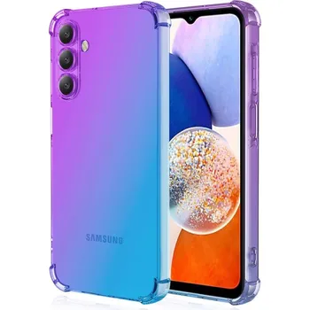 Pouzdro na mobilní telefon Kryt Samsung A16 Shock duhový fialovo-modrý (obal neboli pouzdro na Samsung A16)