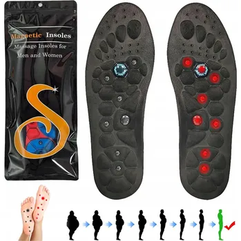 Vložka do bot MAGNETICKÉ MASÁŽNÍ VLOŽKY AKUPRESURNÍ s35-39 DO BOT S TERAPEUTICKÉ MAGNETY Černá