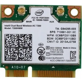 Síťová karta WiFi karta Intel 7260HMW BN Dual Band Wireless-N 7260