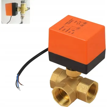 Ventil 3-CESTNÝ ZÓNOVÝ VENTIL PŘEPÍNACÍ MOSAZNÝ 1" PALEC DN25 IP50