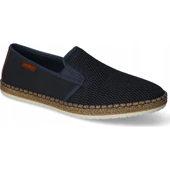 Dámské polobotky Prolamované mokasíny Rieker B5265-14 modré námořnická modrá vel. 41