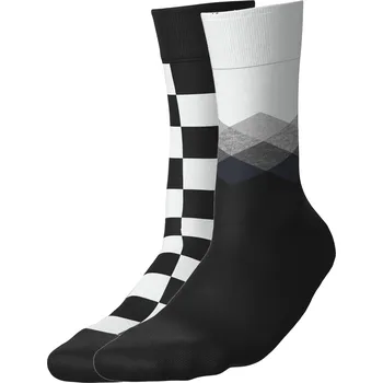 Dámské ponožky esmara® Dámské / Pánské ponožky, 2 páry (kostka/černá/bílá, 39-42)