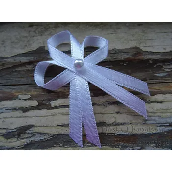 Svatební dekorace Svatební vývazek bílý s perličkou 100