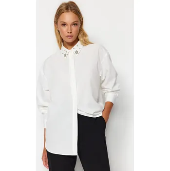 Dámská košile Dámská košile Trendyol Trendyol bílá 2432472