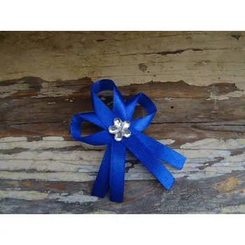 Svatební dekorace Svatební vývazek - modrá královská 40