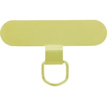 OEM Univerzální kovová vložka pod kryt telefonu pro uchycení poutka / šnůrky / popruhu zlatá