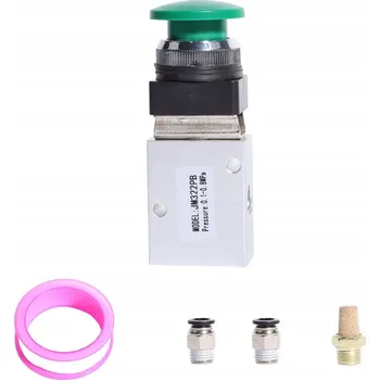 Ventil RUČNÍ PNEUMATICKÝ VENTIL 1/4 nacvakávací s hříbkem, bistabilní pohon