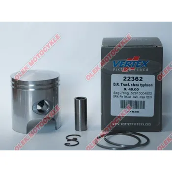 Píst motoru Píst Vertex TOP PERFORMANCES skútr 50 (KIT 75ccm) (48,80mm=+0,80) čep 12mm (Píst Vertex TOP PERFORMANCES skútr 50 (KIT 75ccm) (48,80mm=+0,80) čep 12mm)