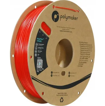 Filament Filament Polymaker PolyFlex TPU 95A - Červený / 750 g, 1,75 mm