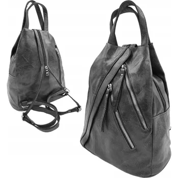Batoh dámský černý 2v1 s funkcí kabelky, elegantní a praktický