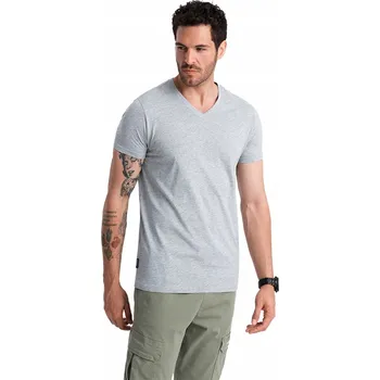 Pánské tričko Pánské tričko s výstřihem do V / výstřih V Ombre velikost 3XL