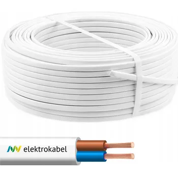 elektrický kabel Plochý ohebný kabel (licna) OMYp Elektrokabel 2 x 0,5