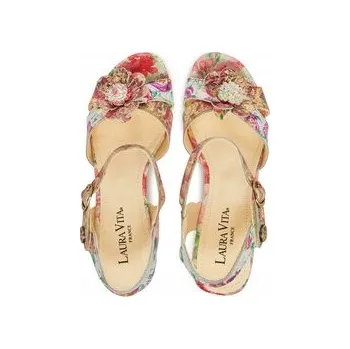 Dámské sandále Laura vita Dámské sandály LAURA VITA-FRAMBOISEO 42 ROUGE červené