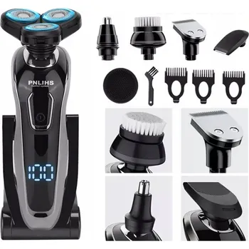 Holicí strojek 5V1 ELEKTRICKÝ HOLICÍ STROJEK HOLICÍ STROJEK s nabíjecí stanicí