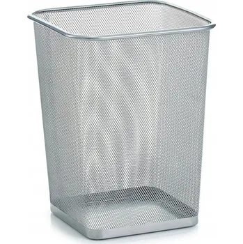 Odpadkový koš Kancelářský kovový koš Zeller 15 l šedý