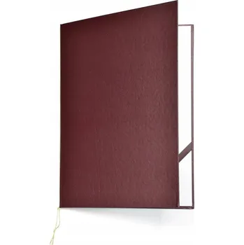 Desky na diplom STANDARD imitace kůže BORDÓ formát A4