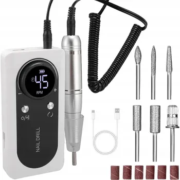 BRUSKA NA NEHTY BEZDRÁTOVÁ SE STANICÍ MANIKÚRA PEDIKÚRA SADA