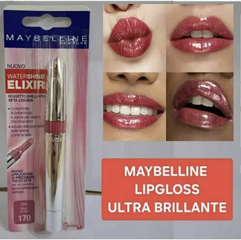 Rtěnka Maybelline WaterShine Elixir – odstín 170 Malinová
