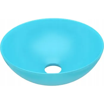 Světle zelené kulaté umyvadlo na desku 280 x 100 mm z keramiky