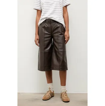 Dámské kalhoty Kožené kalhoty Answear.LAB WA25-SPD038 hnědá 88X, vel. XL