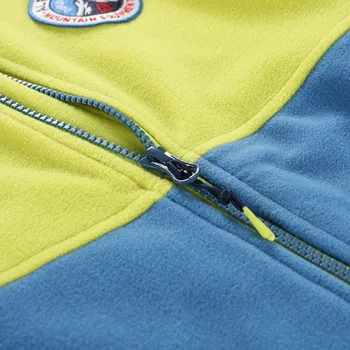 Chlapecká mikina Dětská fleecová mikina Alpine Pro SIUSO - zeleno-modrá / 164/170