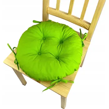 Prostěradlo Polštář na židli/taburet 35 cm SVĚTLE ZELEŇ KULATÝ