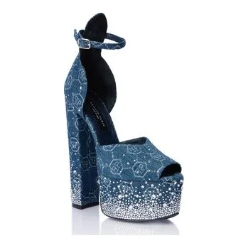 Dámská móda PHILIPP PLEIN Sandály 28989 Světle modrá 39