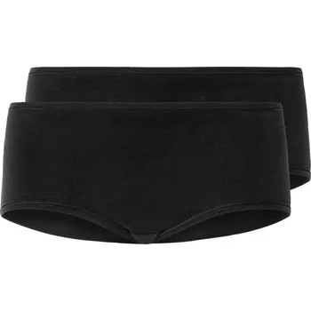 Dámské spodní prádlo esmara® Dámské kalhotky s BIO bavlnou, 2 kusy (černá, M(40/42))