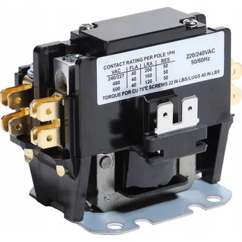 Stykač 40A KONTAKTOR AC220V 2P 1 SPÍNACÍ CEVKA 24V STYKAČ MOTORU HVAC
