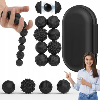 Hračka pro nejmenší MAGNETICKÉ SENZORICKÉ KULIČKY ANTISTRESOVÉ HRAČKY SILIKONOVÝ MÍČEK SADA