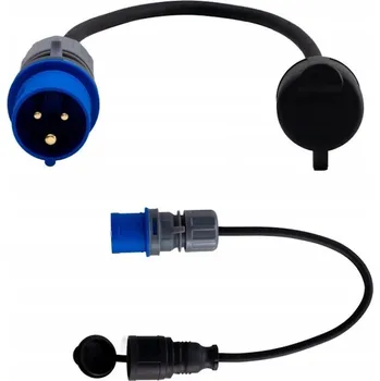 Elektrická zásuvka Přenosná podlahová zásuvka F-Elektro Elektrická Zásuvka modrá