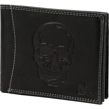 Peněženka Pánská peněženka Money Kepper CDD 5600 SKULL černá, šedá