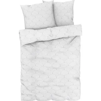 Povlečení Sada povlečení 240/220 cm 2x 65/65 cm z mikrovlákna saténového vzhledu