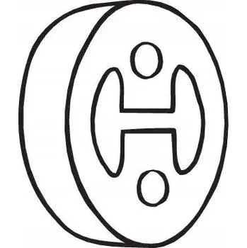 Stabilizátor nápravy Bosal 255-383 Gumový závěs výfuku