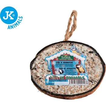 Krmivo pro ptáka JK ANIMALS Lůj v kokosu 200 g
