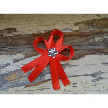 Svatební dekorace Svatební vývazek - červená 26