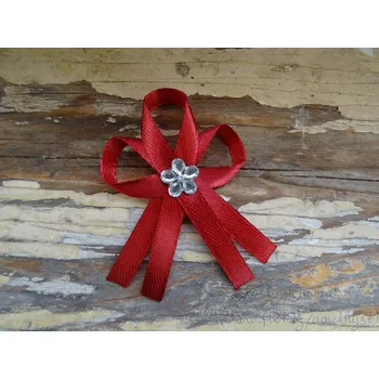 Svatební dekorace Svatební vývazek - bordó tmavá 48