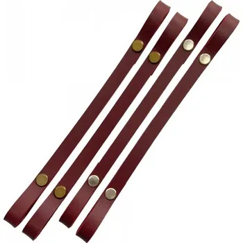 Popruh na košík nebo kabelku kožený š.1cm - 50 cm - bordo