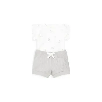 Kojenecký body Mayoral Sada 2 body a šortek 1630 Bílá Regular Fit 1_2M