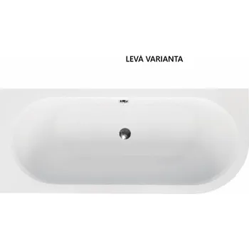 Besco Avita Slim 180x80 akrylátová vana Délka vany: 180cm, Orientace: Pravá, WAV-180-NPS