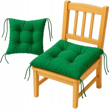 Polštář Polštář na židli ČTVEREC 40x40 cm ZELENÝ