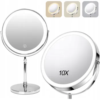 Zrcadlo Zrcadlo zrcadlo stojící stříbrné LED 1x/10x s regulací jasu