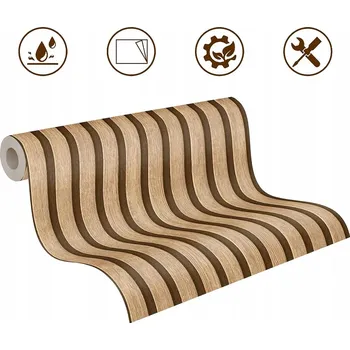 Tapeta TAPETA SAMOLEPICÍ VZOR DŘEVA VINYLOVÁ 60 CM X 10 M DEKORACE