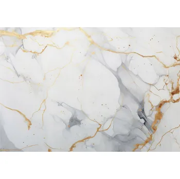 Fototapeta FOTOTAPETA MARMOR ZLATÁ BÍLÁ ŠEDÁ KÁMEN LOŽNICE OBÝVACÍ POKOJ TAPETA 150x105