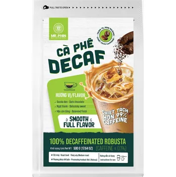 Káva Vietnamská Bezkofeinová Robusta zrnková 500 g